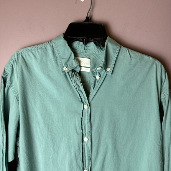 J Crew Relaxed Fit garment-dyed lightweight cotton poplin shirt AY728 - Picture 4 of 11